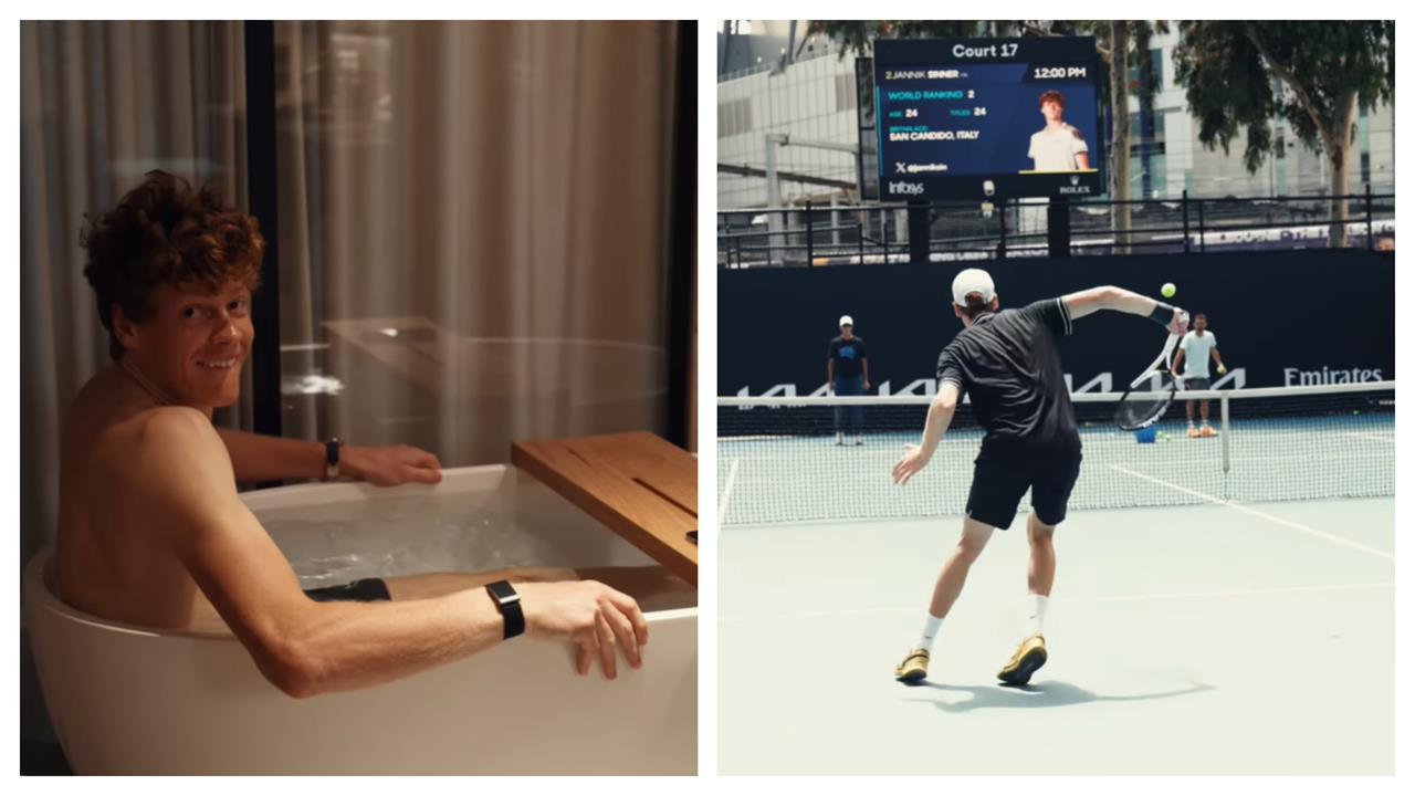 辛納發影片親揭在墨爾本的一天有多辛苦...