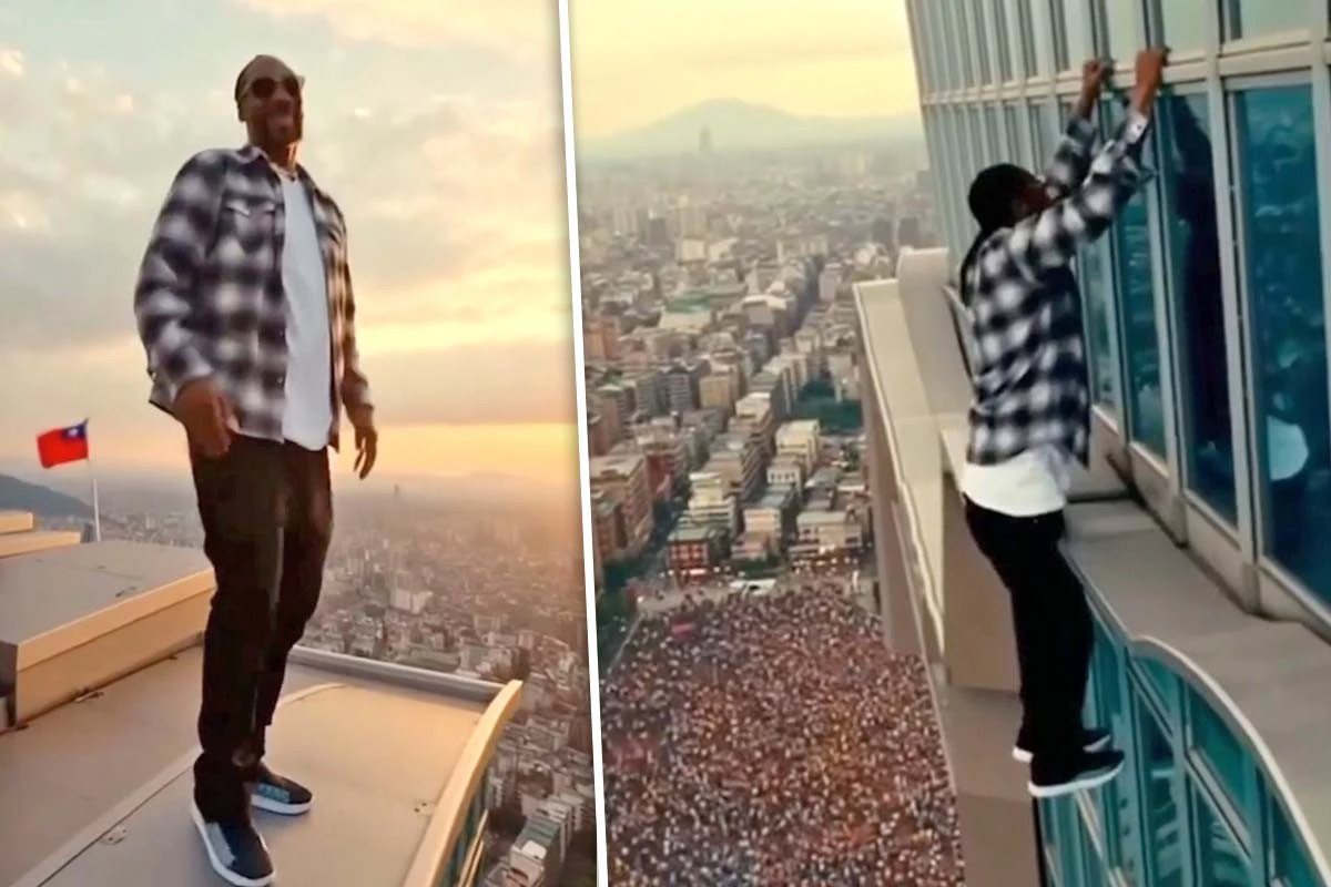 饒舌天王史努比狗狗也瘋爬台北101　...