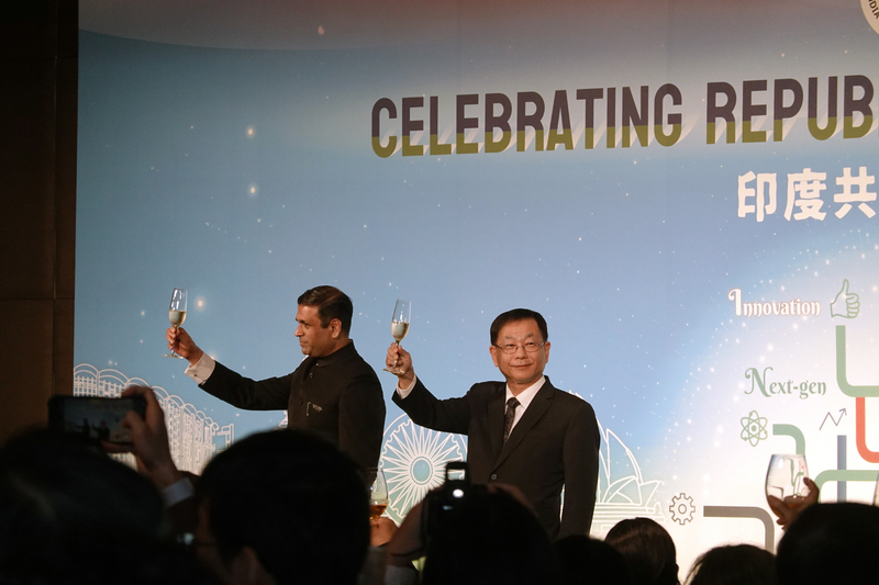印度駐台代表、外交部常次出席印度國慶酒會 (圖)