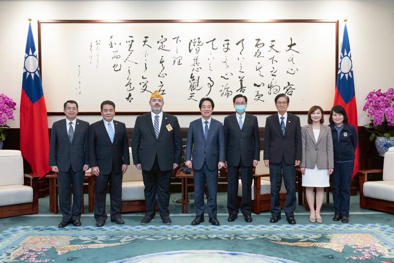 賴總統接見美國退伍軍人協會 (圖)